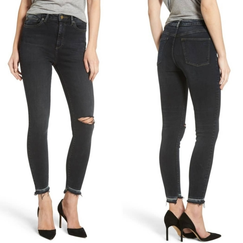 DL1961 | Crissy Trimtone Raw Hem Skinny Jeans